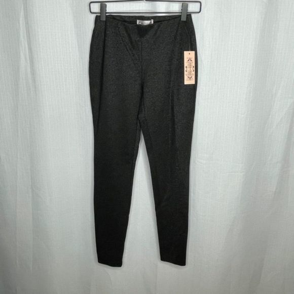 Nanette Lepore Pants - Nanette Lepore Black Silver Glitter‎ Leggings